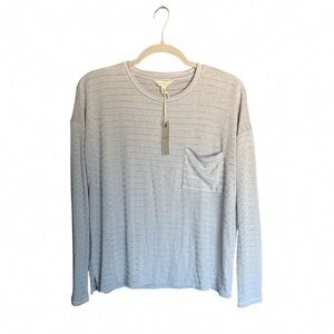 Lucky Brand Light Gray Long Sleeve Tee